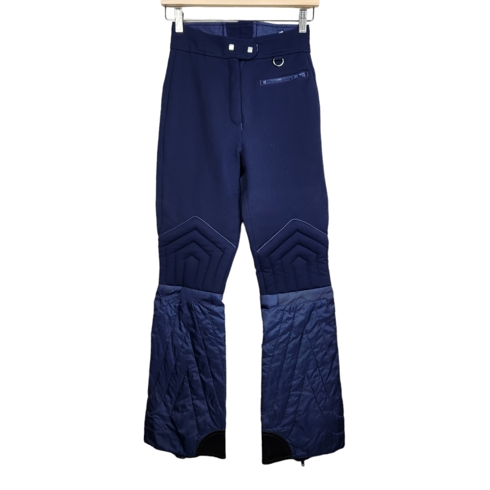 Europa Vintage Blue Wool Blend Ski Winter Snowboard Pants Women's Size XS